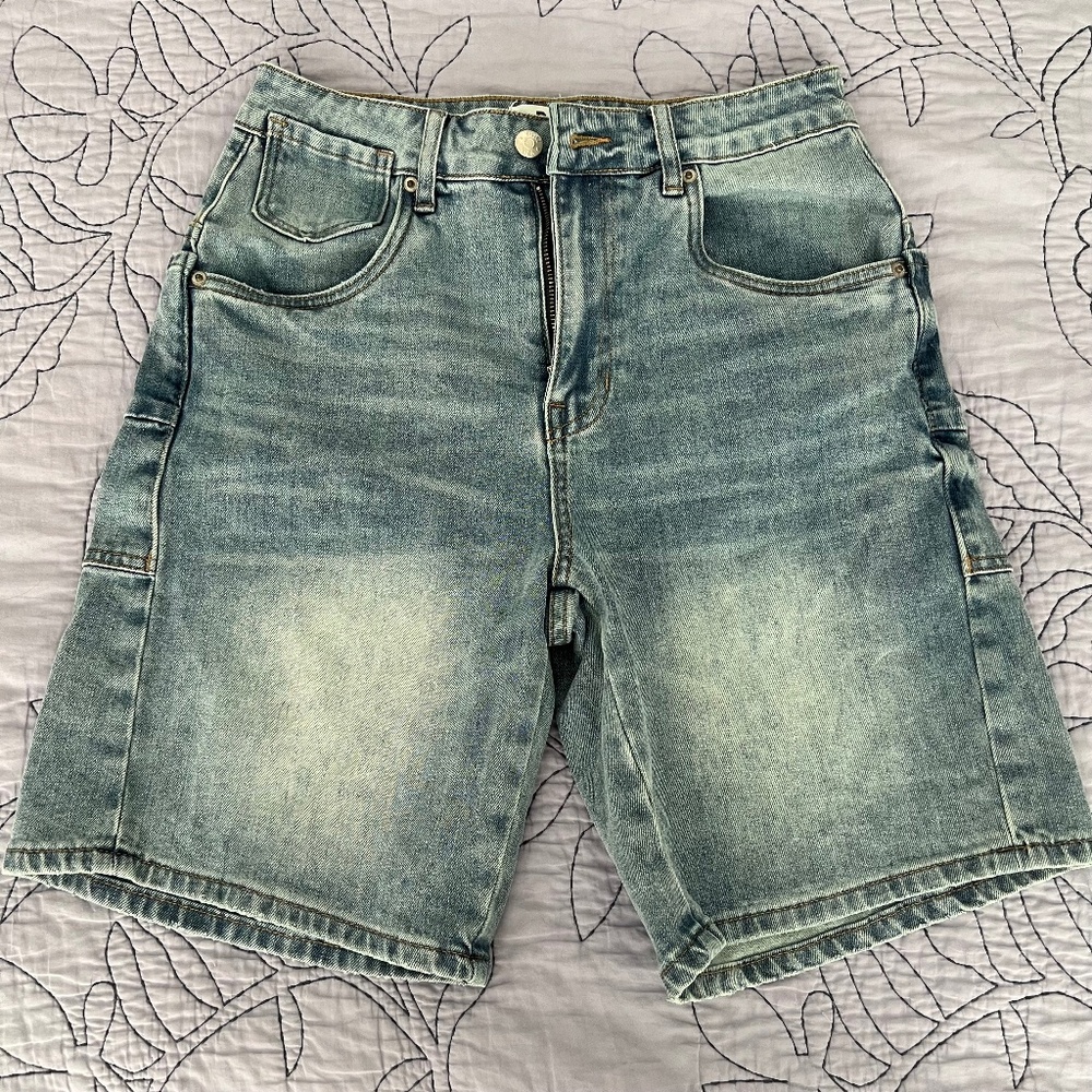 VBRT light denim long women’s shorts